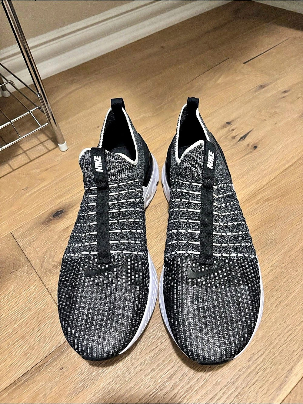 Nike React Phantom Run Flyknit 2 Athletic Shoes Black White US 13 men’s
